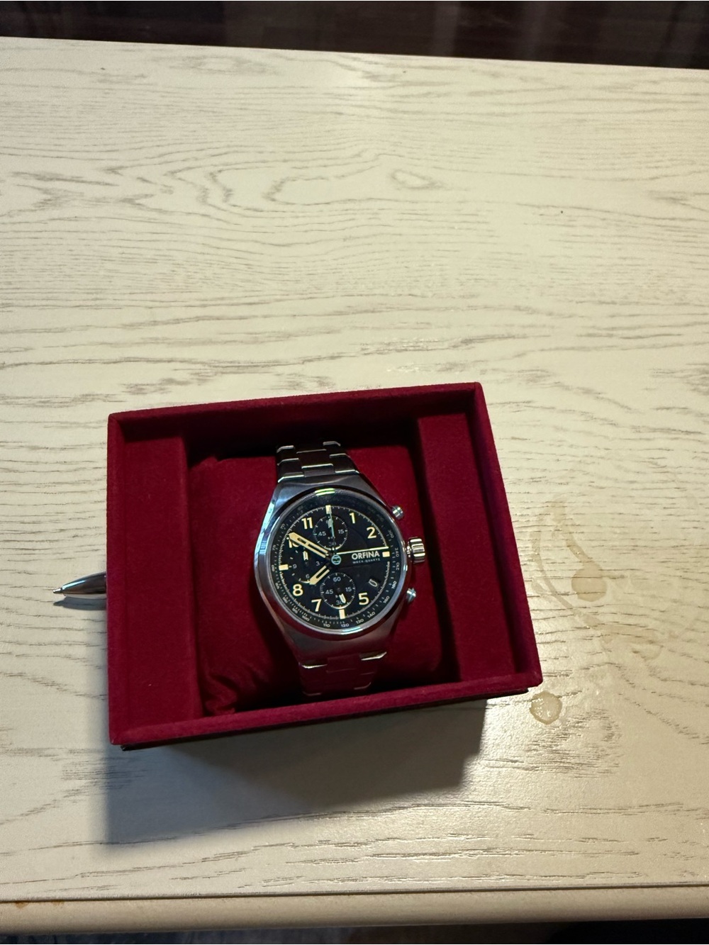 Orfina Zero-Two Chronograph Stainless Steel Watch